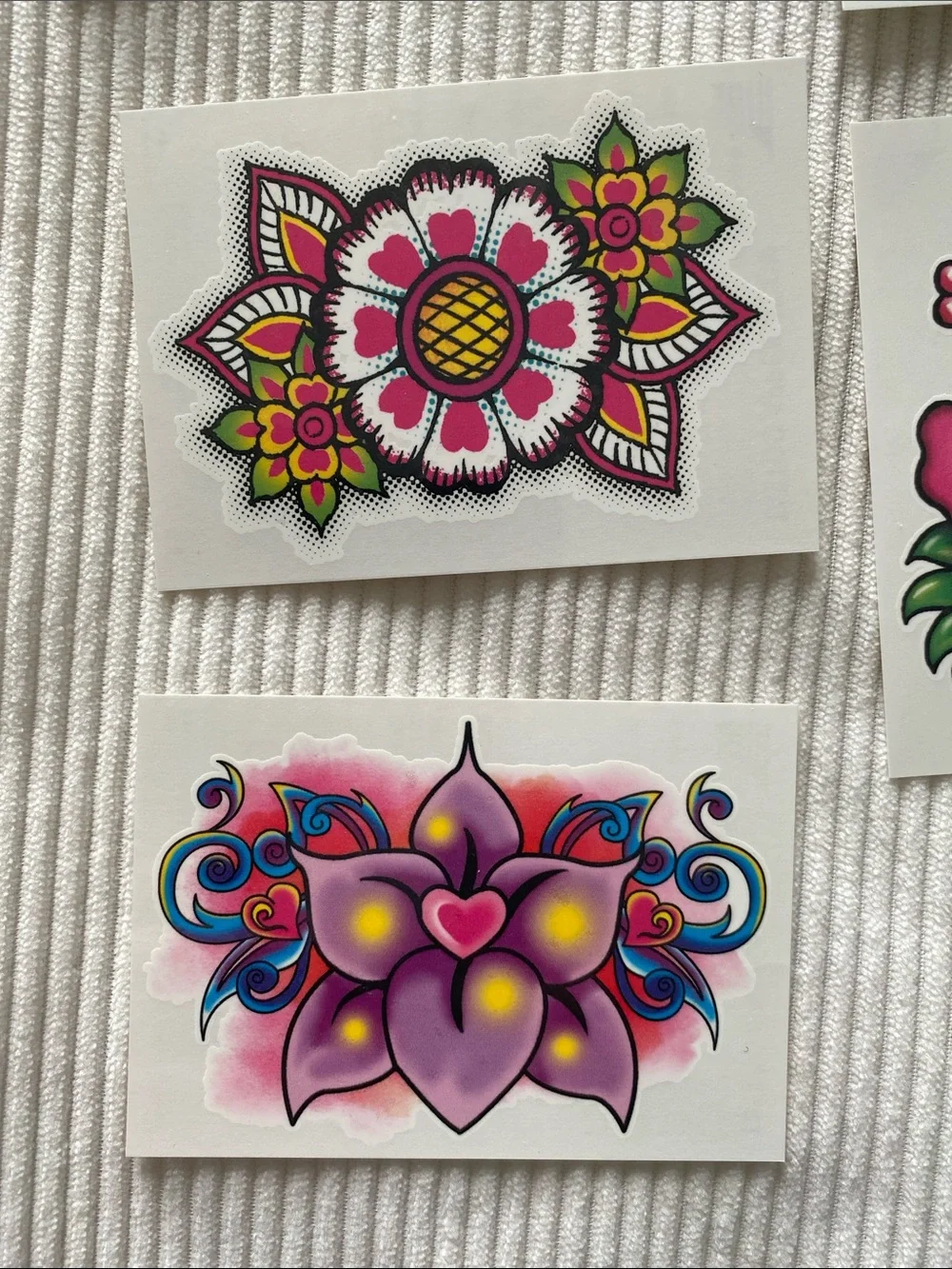 Y2K Temporary Tattoos Skull Wings Heart Tribal Butterfly Flowers Dragonfly